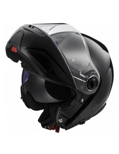CAPACETE LS2 MODULAR PRETO BRILHO 0