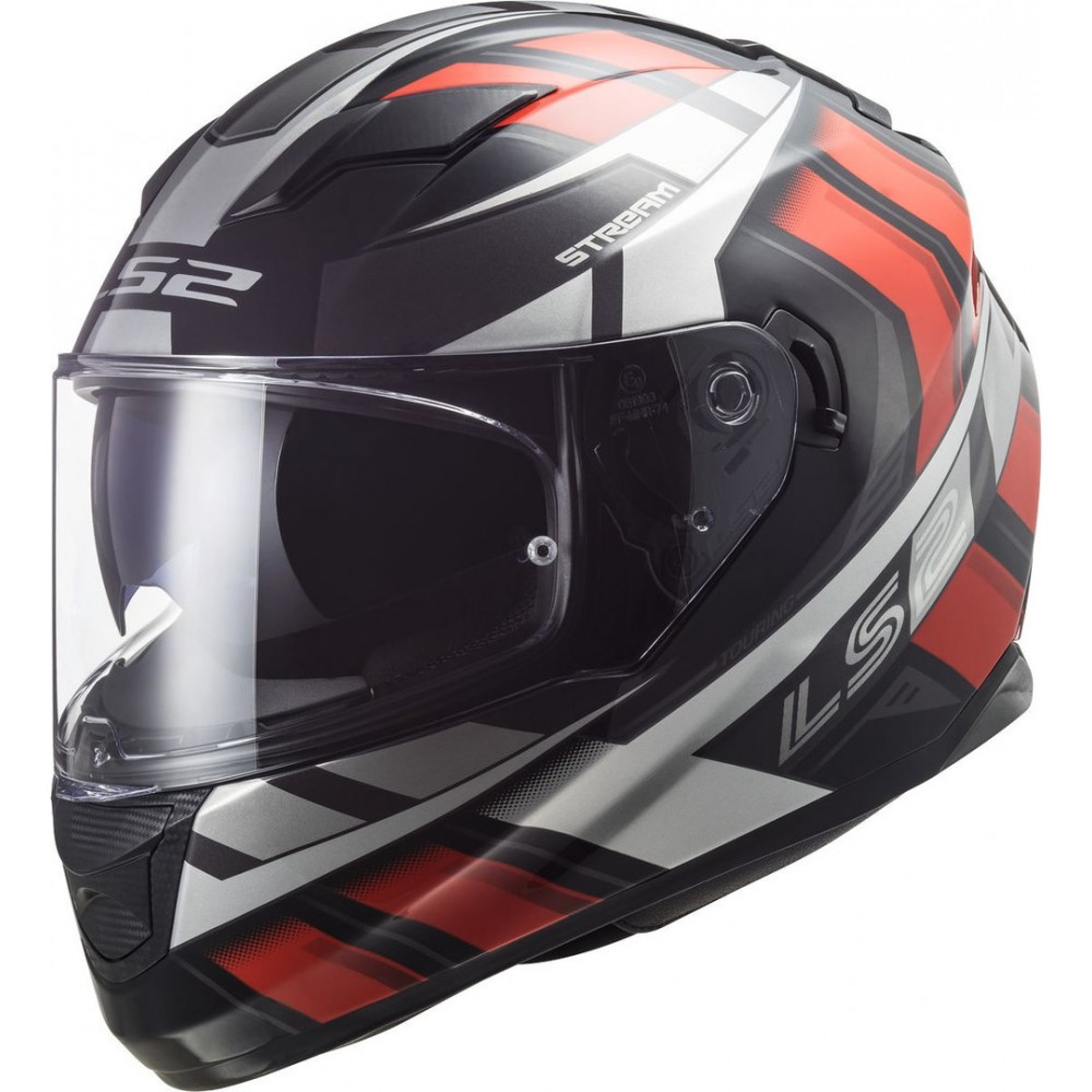 Capacete LS2 Stream Evo Loop Preto/Vermelho 0