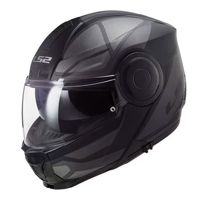CAPACETE LS2 MODULAR MATT PRETO/CASTANHO 0