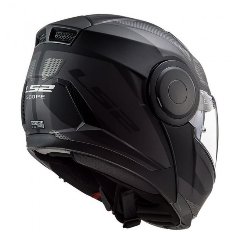 CAPACETE LS2 MODULAR MATT PRETO/CASTANHO 1