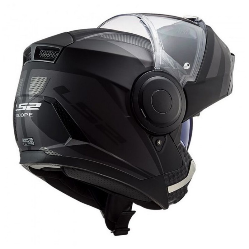 CAPACETE LS2 MODULAR MATT PRETO/CASTANHO 2