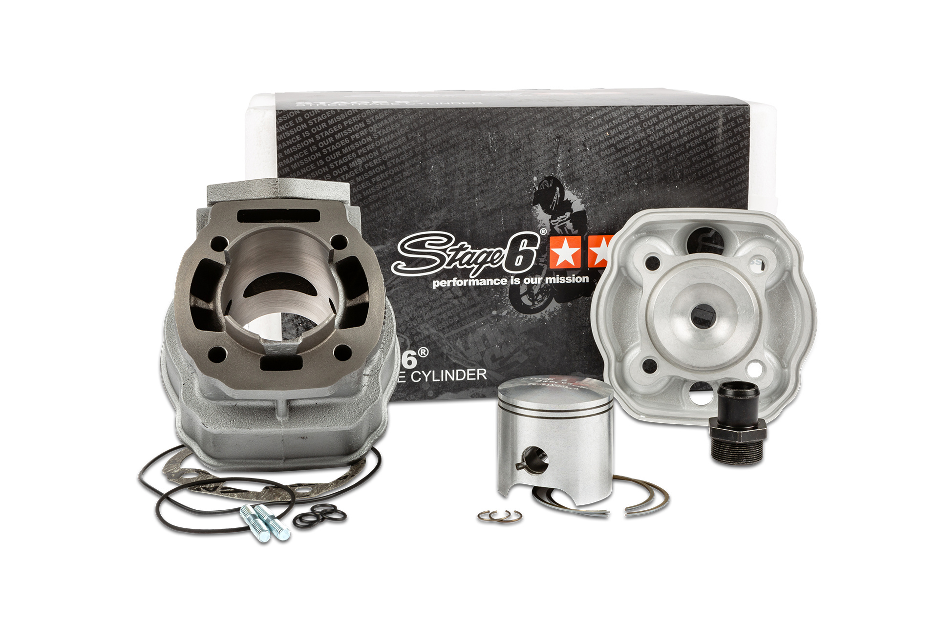 Cilindro Stage6 Kit 77cc Streetrace Ferro Derbi 0