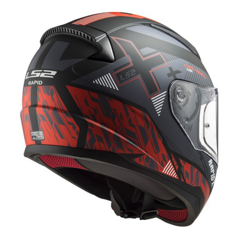 Capacete LS Xtreet Matt Preto/Vermelho 1