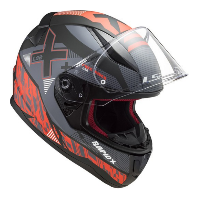 Capacete LS Xtreet Matt Preto/Vermelho 3