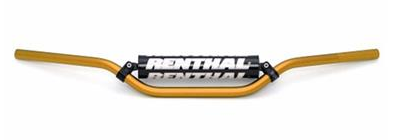 Guiador Renthal 7/8 Preto 22MM Dourado 0