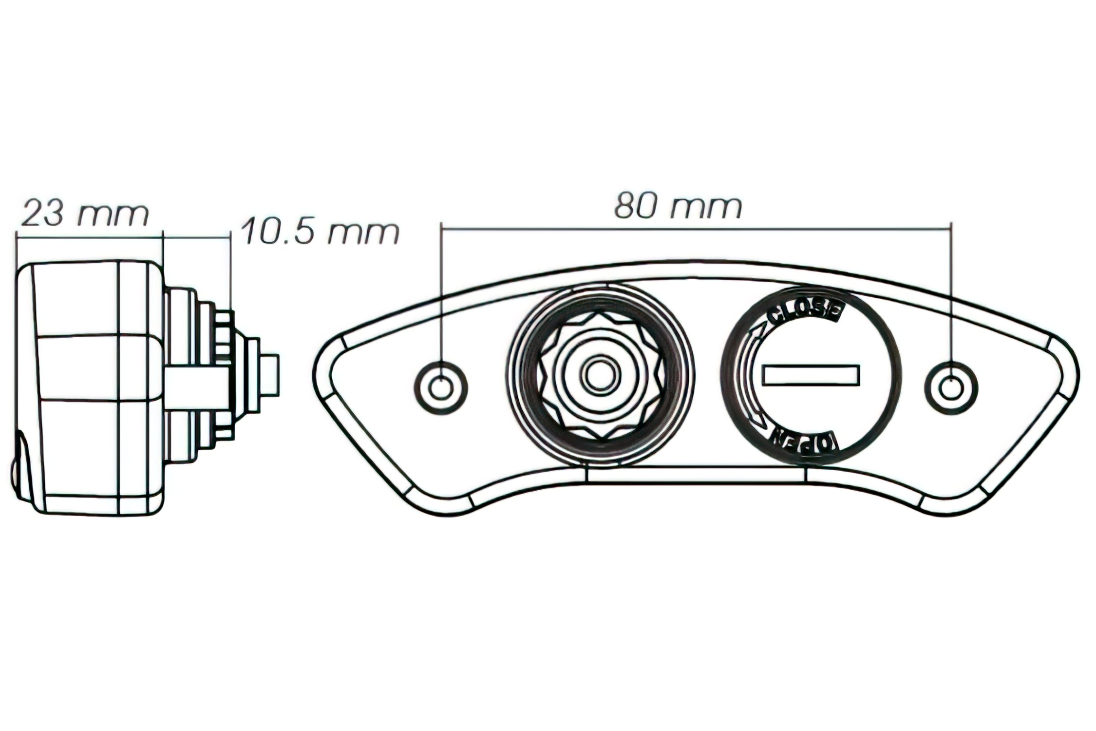 Conta Km KOSO Universal DB01RN 1