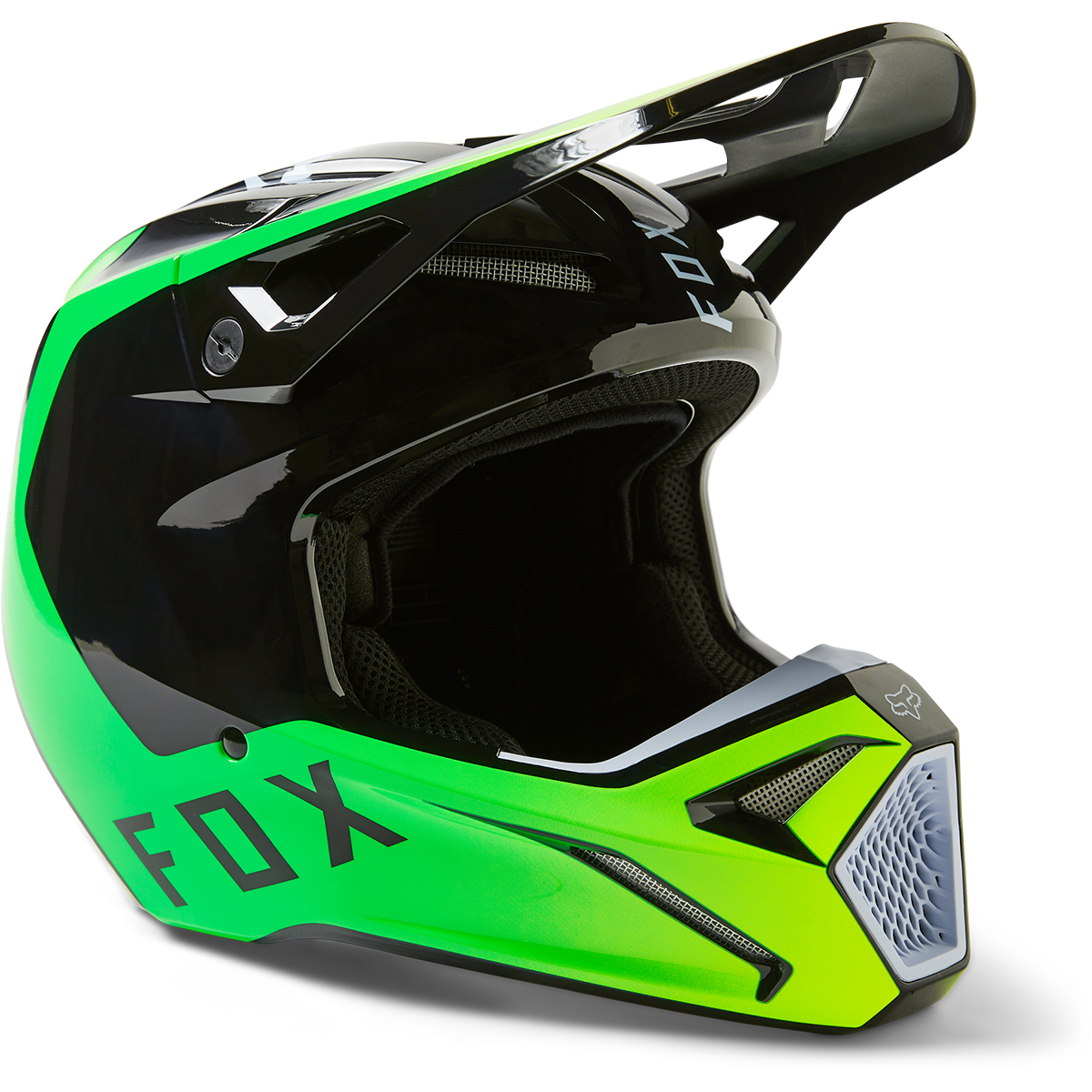 CAPACETE FOX V1 DPTH PRETO/VERDE 0