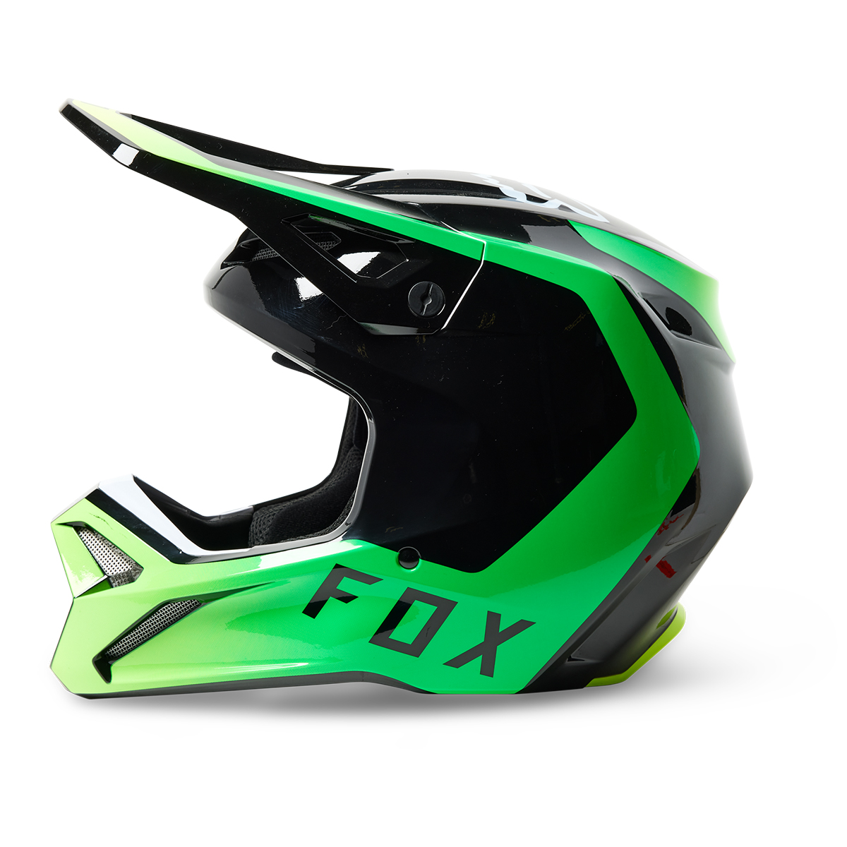 CAPACETE FOX V1 DPTH PRETO/VERDE 2