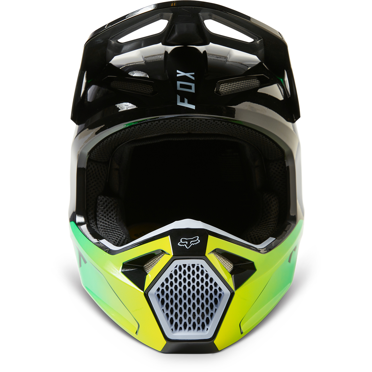CAPACETE FOX V1 DPTH PRETO/VERDE 4