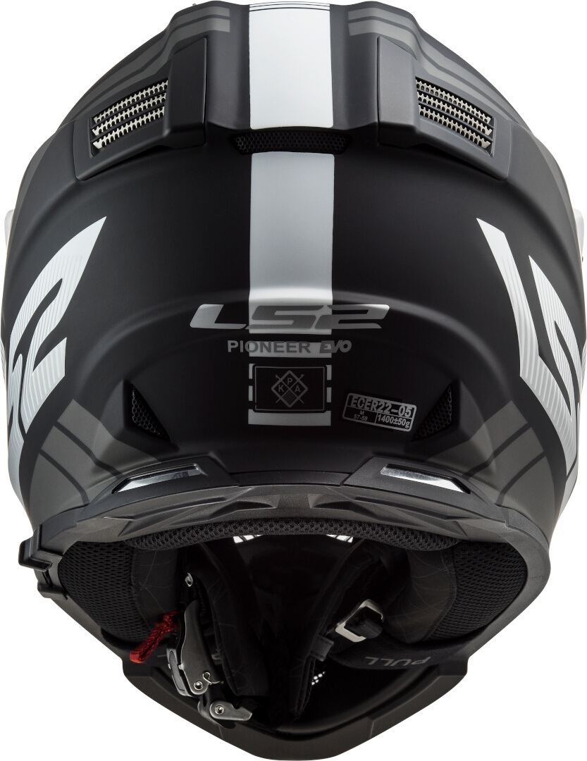 CAPACETE LS2 MX436 PIONEER EVO EVOLVE PRETO/BRANCO MAT 4
