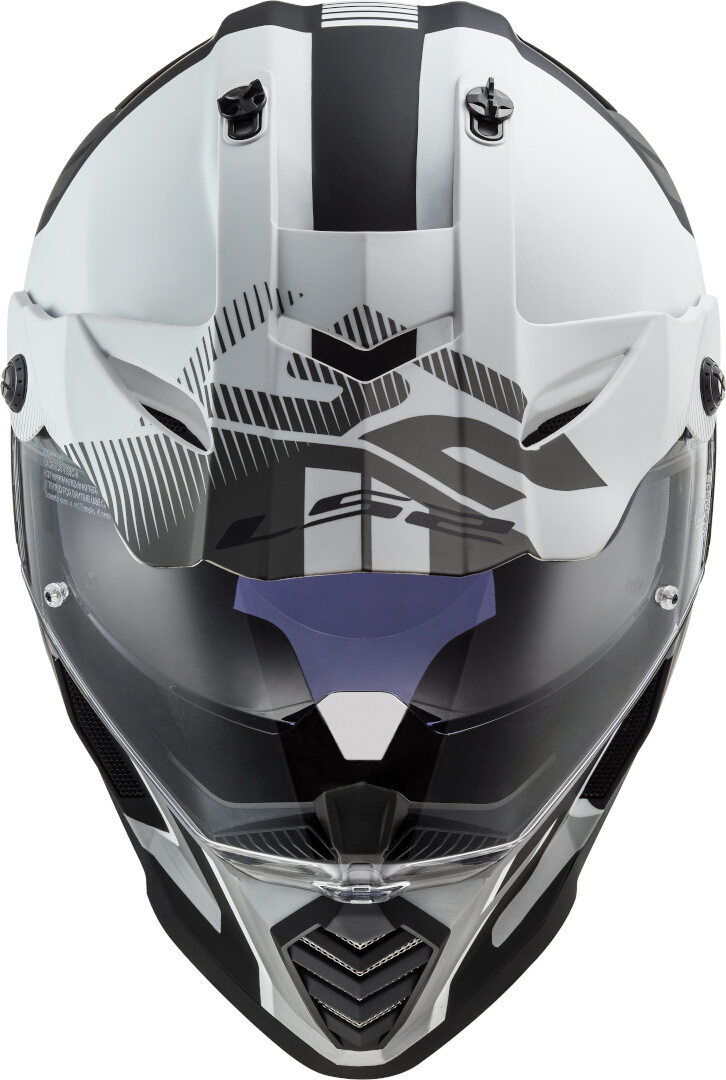 CAPACETE LS2 MX436 PIONEER EVO EVOLVE PRETO/BRANCO MAT 5