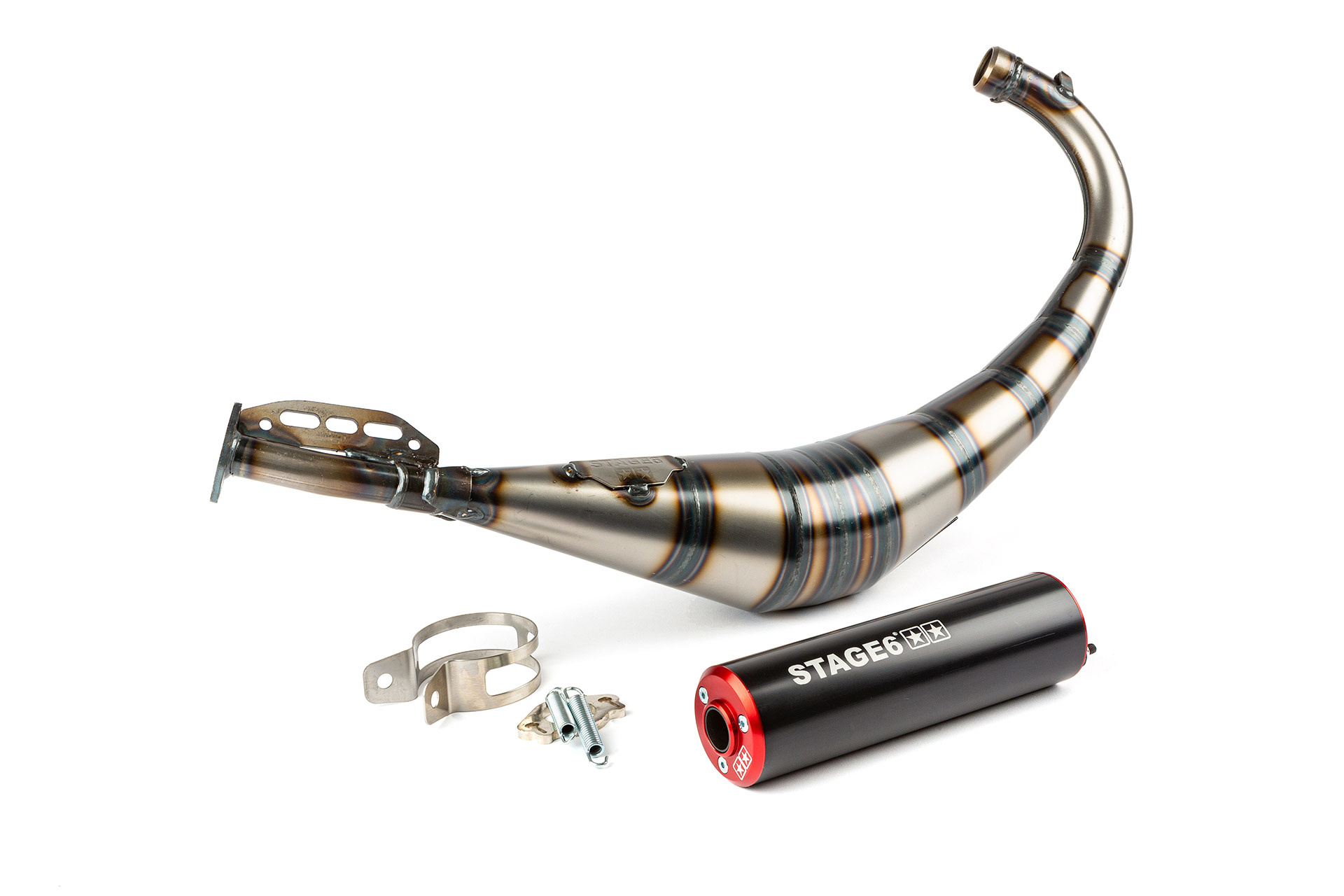 ESCAPE STAGE6 STREETRACE CNC VERMELHO/PRETO DERBI/ DT50R AM6 0
