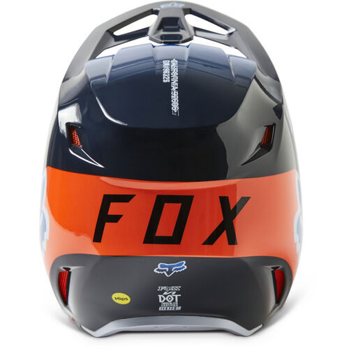 CAPACETE FOX V1 TOXSKYK AZUL/LARANJA 1