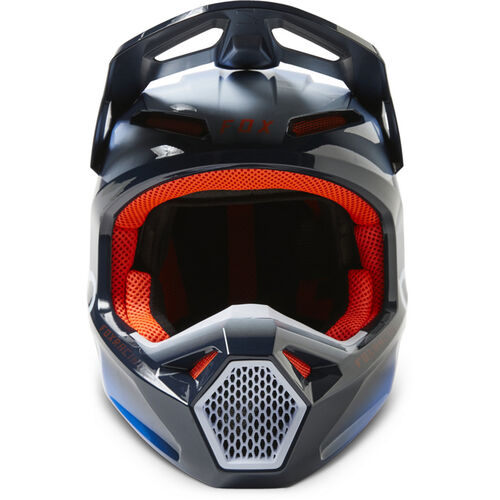 CAPACETE FOX V1 TOXSKYK AZUL/LARANJA 2
