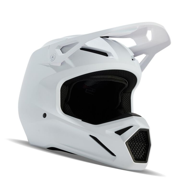CAPACETE FOX V1 SOLID BRANCO MATT 0