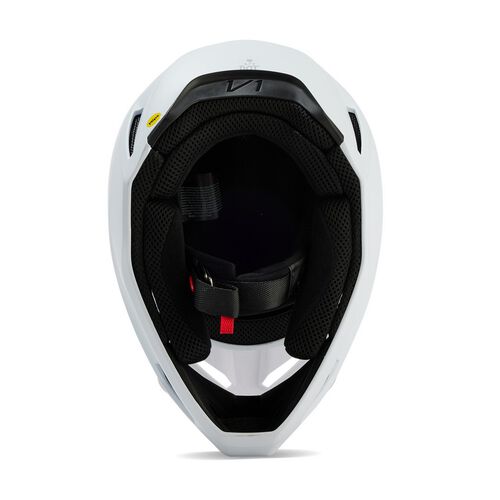 CAPACETE FOX V1 SOLID BRANCO MATT 1