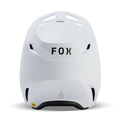 CAPACETE FOX V1 SOLID BRANCO MATT 2