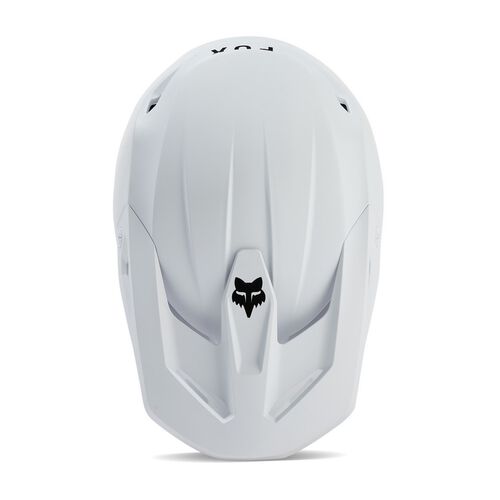 CAPACETE FOX V1 SOLID BRANCO MATT 3