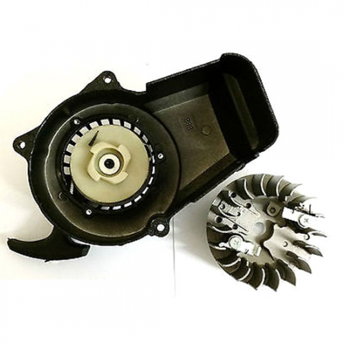 KIT PUXADOR (ALUMINIO ARRANQUE FACIL) + VOLANTE MAGNETICO MINIMOTO 47CC-49CC 0