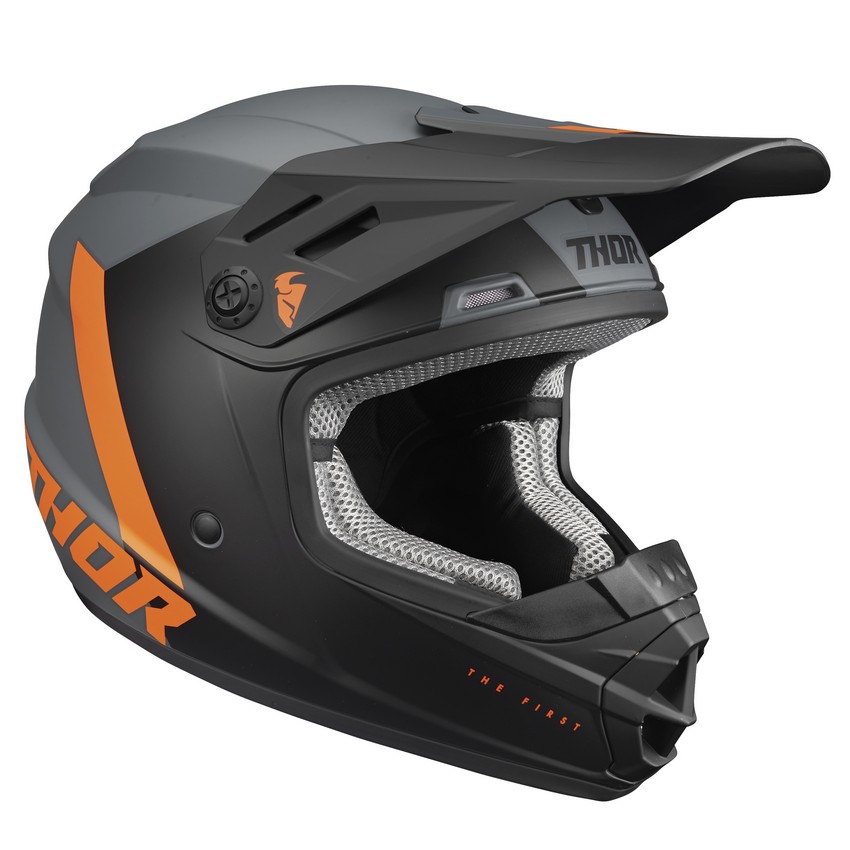 CAPACETE THOR CRIANÇA SECTOR CHEV LARANJA M 0
