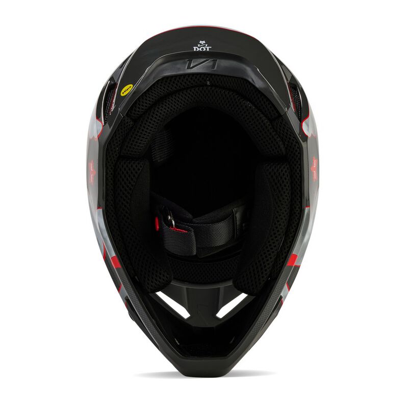 CAPACETE FOX V1 ATLAS CINZA/VERMELHO 5