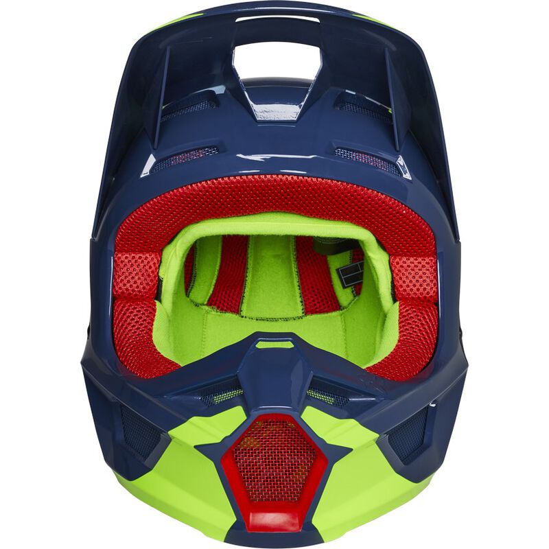 CAPACETE FOX V1 CRIANÇA VENZ AZUL/AMARELO 4