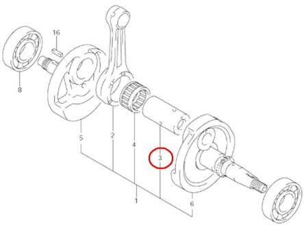 CAVILAO DA BIELA LTR450 ORIGEM 12210-45G00 1
