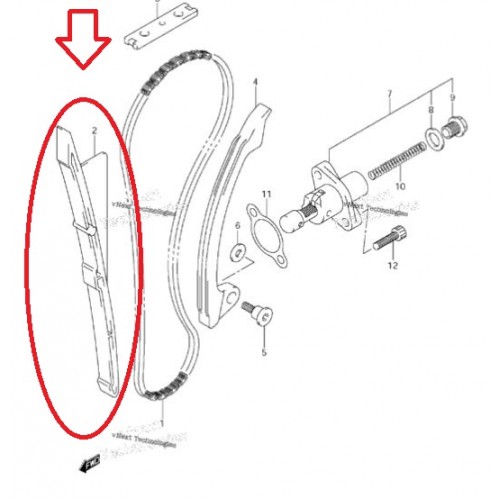 GUIA DE CORRENTE LTR450 ORIGEM 1
