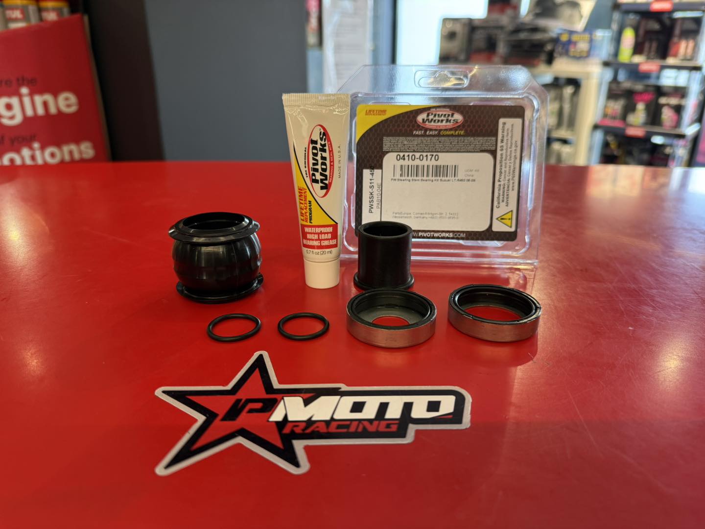 KIT REPARAÇÃO COLUNA DIRECÇÃO LTR450 PIVOT WORKS 1