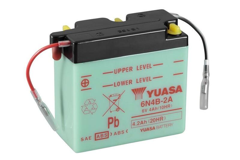 BATERIA YUASA 6N4B-2A 6v DT50LC 1