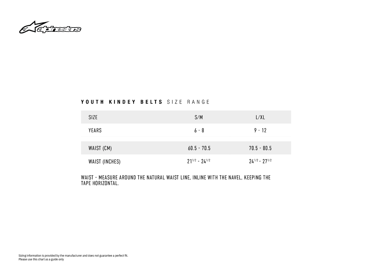 CINTA ALPINESTARS SEQUENCE CRIANÇA S/M 2