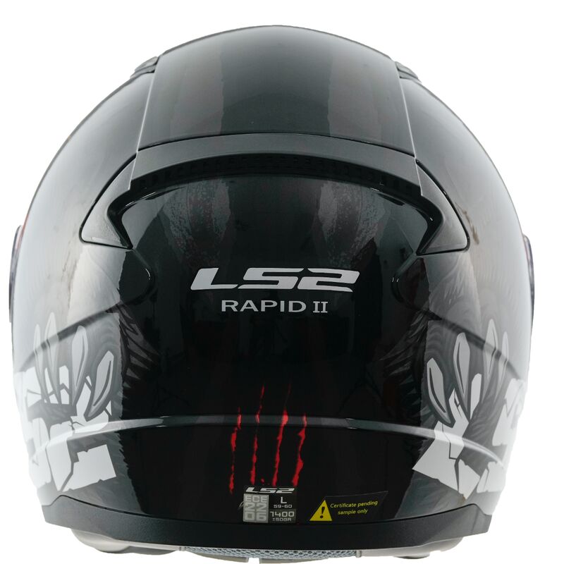 CAPACETE LS2 FF353 RAPID II CLAW BLACK-06 X 2