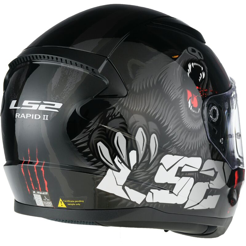 CAPACETE LS2 FF353 RAPID II CLAW BLACK-06 X 3