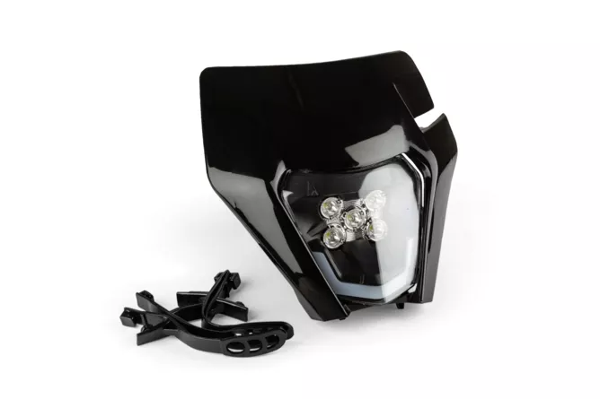 MICA LED TIPO KTM STR8 PRETO 2