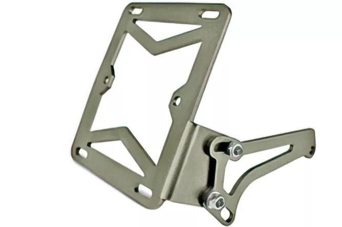 SUPORTE MATRICULA TNT CINZA 0