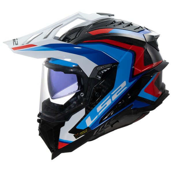 CAPACETE LS2 MX701 CARBON BRANCO/AZUL M 0