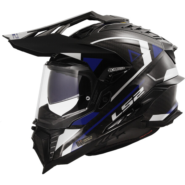 CAPACETE LS2 MX701 CARBON AZUL/PRETO L 0