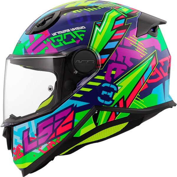 CAPACETE LS2 FF812 CRIANÇA AZUL/VERDE 0
