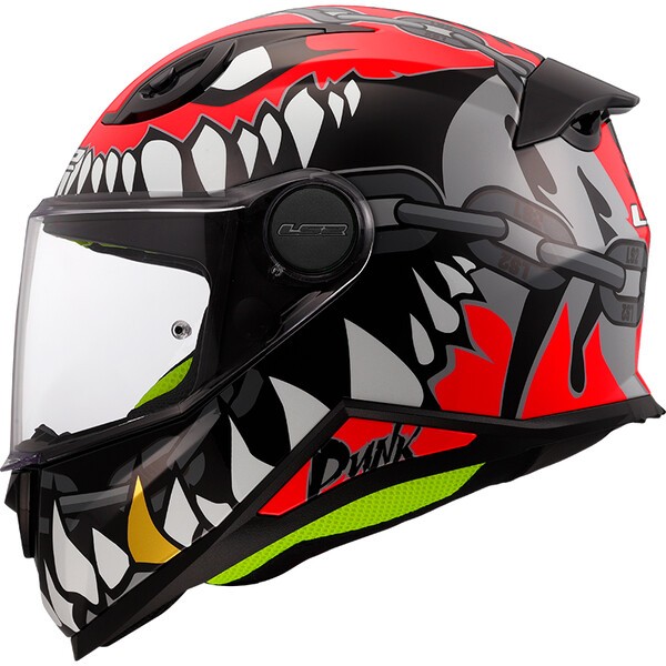 CAPACETE LS2 FF812 CRIANÇA PUNK VERMELHO 0