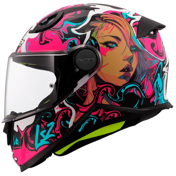 CAPACETE LS2 FF812 CRIANÇA CYBERG MATT ROSA 0