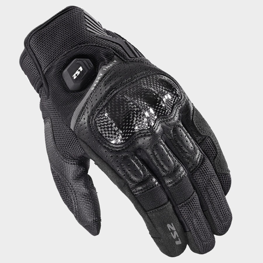 LUVA LS2 ATOM PRETO 0