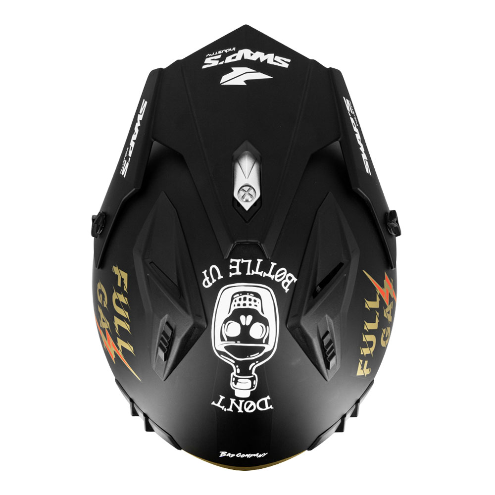 CAPACETE SWAPS S769 TROOPER FULL GAS DOURADO 3