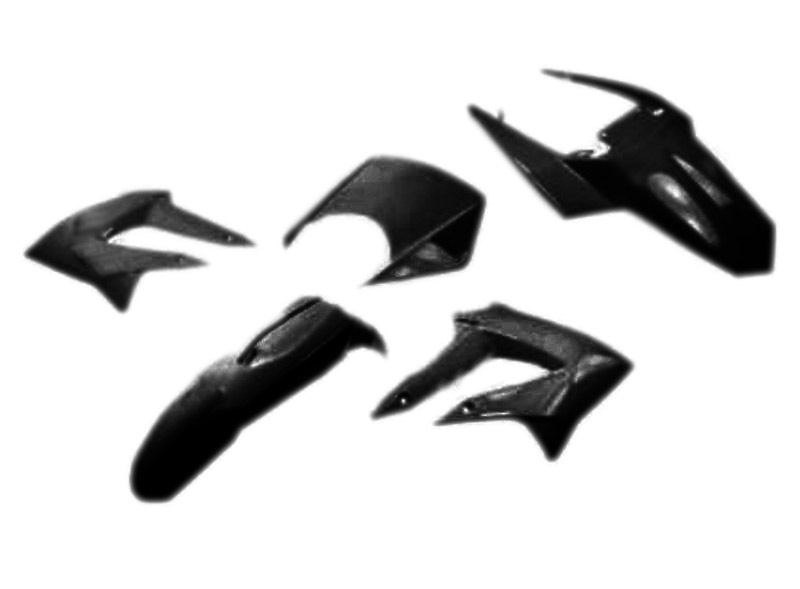 KIT PLASTICOS PRETO DERBI SENDA 50 0