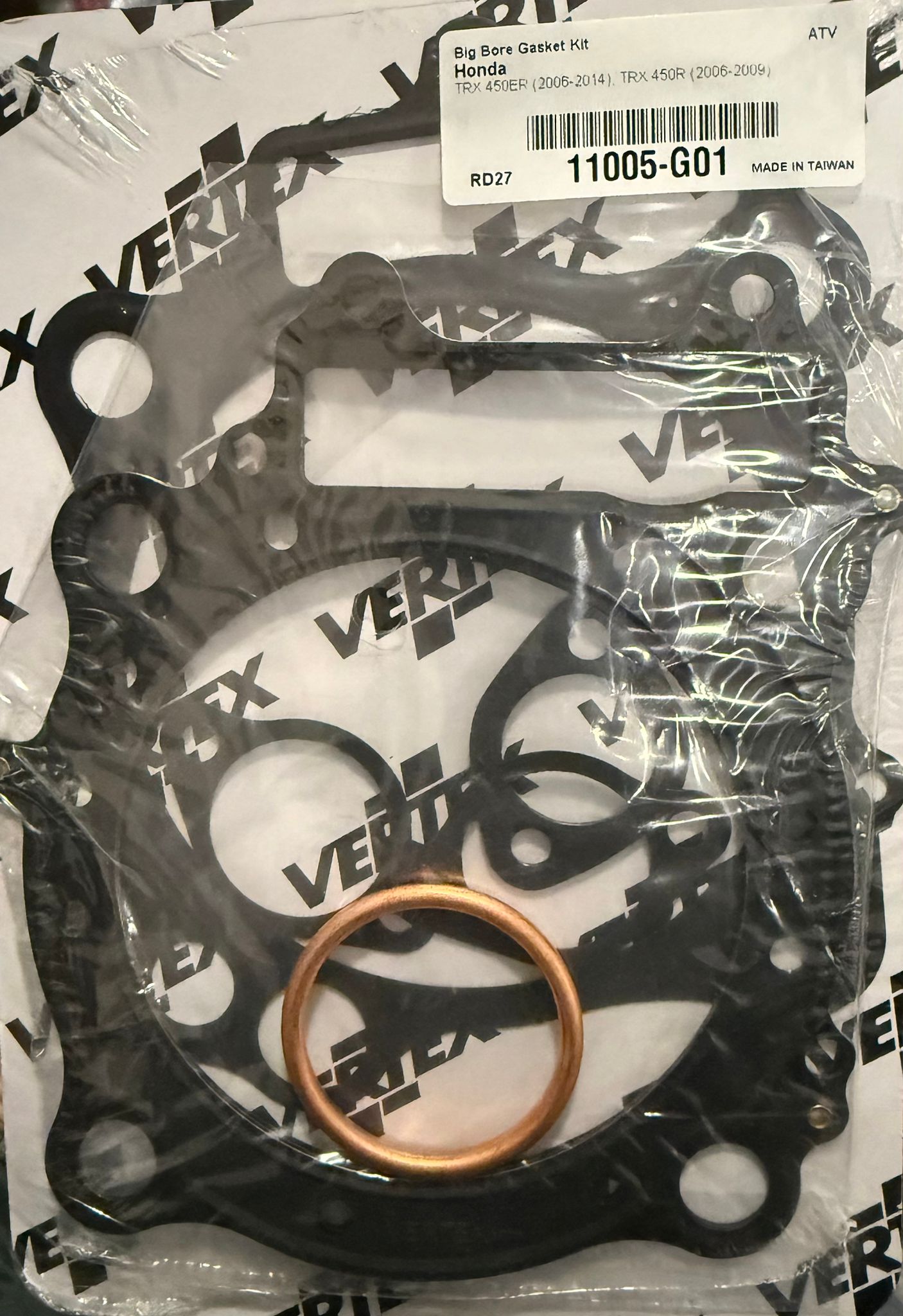 KIT JUNTAS CIMA BIGBORE VERTEX TRX450ER 06-14/ TRX450R 06-09 0