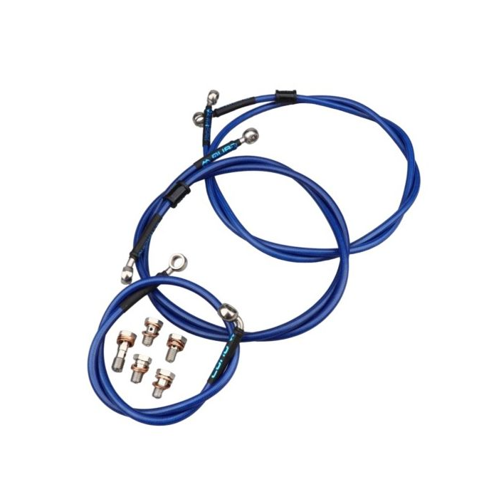 KIT MALHA AÇO FRENTE + TRAS YFZ450 04-06 AZUL 0